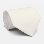Cravate Couleur solide blanche et crémeuse (Roulé)