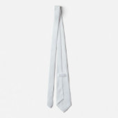 Cravate Couleur solide blanche givrée | Classique | Élégan (Dos)