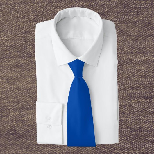 Cravate Couleur solide bleu Cobalt