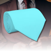 Cravate Couleur solide bleu néon électrique | Classique