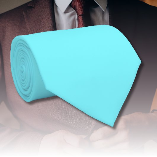 Cravate Couleur solide bleu néon électrique | Classique