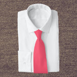 Cravate Couleur solide de pastèque sauvage<br><div class="desc">Couleur solide de pastèque sauvage</div>