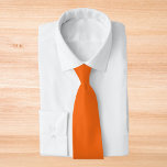 Cravate Couleur solide de tigre orange<br><div class="desc">Couleur solide de tigre orange</div>