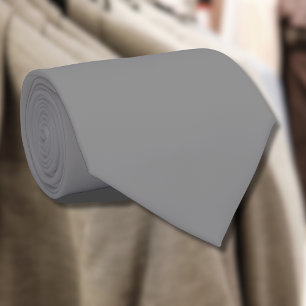 Cravate Couleur solide gris-blanc   Classic Elegant