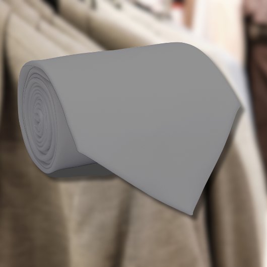 Cravate Couleur solide gris-blanc | Classic Elegant