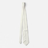 Cravate Couleur solide ivoire (Dos)