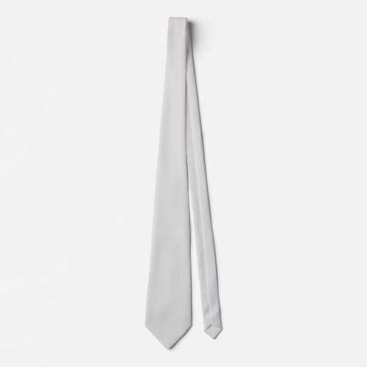 Cravate Couleur solide platine (Devant)