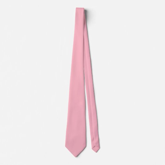 Cravate Couleur solide rose cerise en fleurs (Devant)