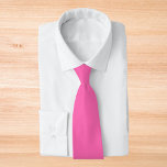 Cravate Couleur solide rose chaud<br><div class="desc">Couleur solide rose chaud</div>