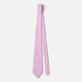 Cravate Couleur solide Rose classique (Devant)
