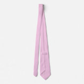 Cravate Couleur solide Rose classique (Dos)