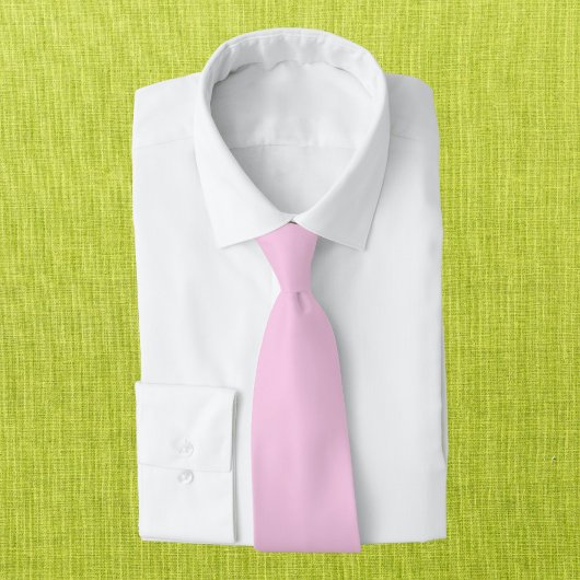 Cravate Couleur solide Rose classique