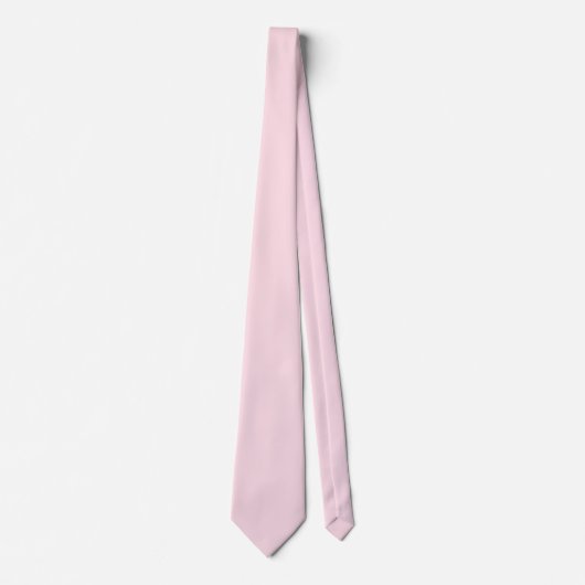Cravate Couleur solide rose piggy (Devant)