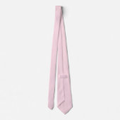 Cravate Couleur solide rose piggy (Dos)
