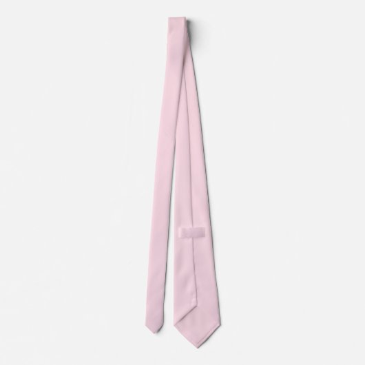 Cravate Couleur solide rose piggy (Dos)