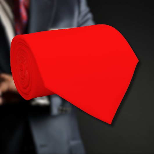 Cravate Couleur solide rouge | Classique | Élégant | tenda