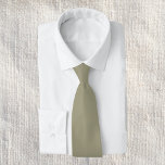 Cravate Couleur solide Sage sec<br><div class="desc">Couleur solide Sage sec</div>