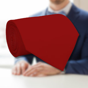 Cravate Couleur solide Velours rouge Classique Élégant