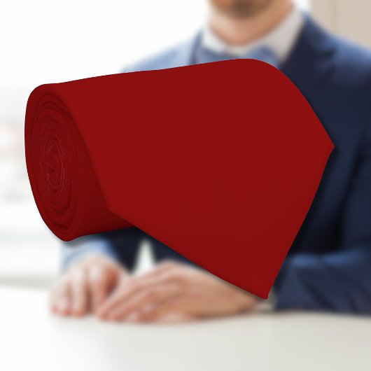 Cravate Couleur solide Velours rouge | Classique | Élégant