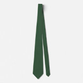 Cravate Couleur solide vert émeraude foncé (Devant)