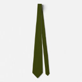 Cravate Couleur solide vert olive foncé (Devant)