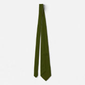 Cravate Couleur solide vert olive foncé (Dos)