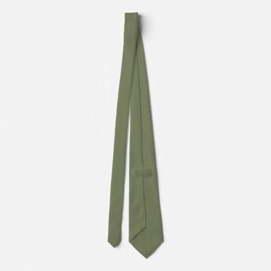 Cravate Couleur solide verte Sage (Dos)
