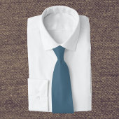 Cravate Couleur uni bleu épais