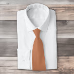 Cravate Couleur uni brun cuivre<br><div class="desc">Couleur uni design brun en cuivre.</div>