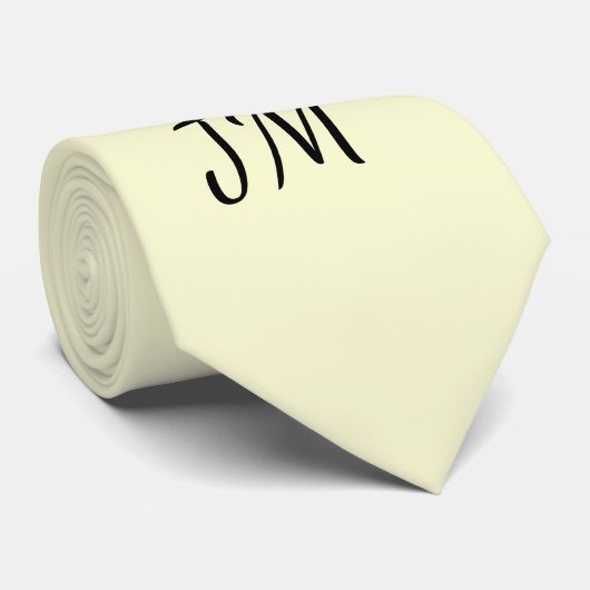 Cravate Couleur uni jaune or clair (Roulé)