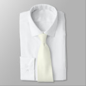 Cravate Couleur uni jaune pâle blanc pastel (Attaché)