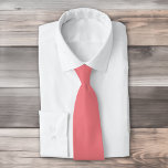 Cravate Couleur uni rose corail foncé rose<br><div class="desc">Design rose corail foncé couleur uni.</div>