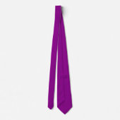 Cravate Couleur Violet Magenta Foncé Uni (Dos)