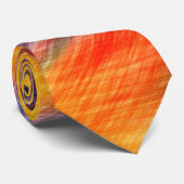 Cravate Couleurs Abstraites coucher de soleil (Roulé)