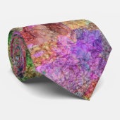 Cravate Couleurs Abstraites de couleurs Aquarelle Peinture (Roulé)