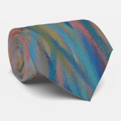 Cravate Couleurs Abstraites de peinture #62 (Roulé)