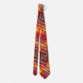 Cravate Couleurs Abstraites du coucher de soleil 3 (Dos)
