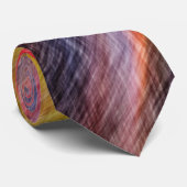 Cravate Couleurs Abstraites du coucher du soleil (Roulé)