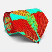 CRAVATE COULEURS AUDACIEUSES DE STYLE HAWAÏEN DE FUITE (Roulé)