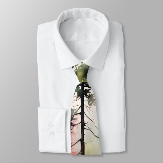 Cravate Couleurs automnales dans les bois (Attaché)
