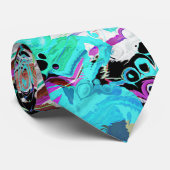 Cravate Couleurs chaotiques de Peinture 2 (Roulé)