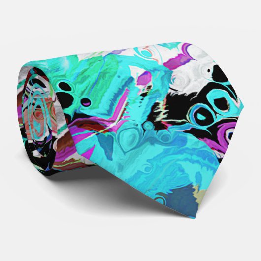 Cravate Couleurs chaotiques de Peinture 2 (Roulé)
