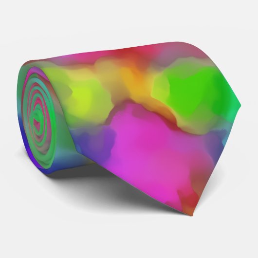 Cravate Couleurs colorées (Roulé)