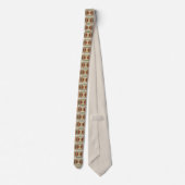 Cravate Couleurs D'Art Motif Brown, Vert Et Tan (Dos)