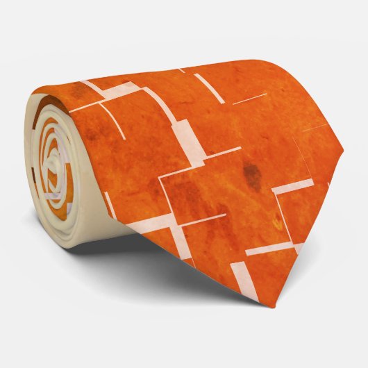 Cravate Couleurs d'automne cool rustiques (Roulé)