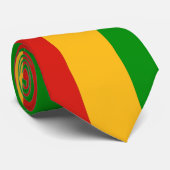 Cravate COULEURS DE DRAPEAU DE RASTAFARI + vos idées (Roulé)