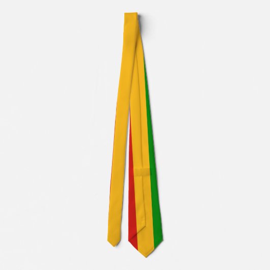 Cravate COULEURS DE DRAPEAU DE RASTAFARI + vos idées (Dos)