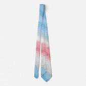 Cravate Couleurs de la fierté trans Lux Marble (Dos)
