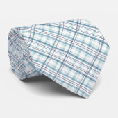 Cravate Couleurs de Motif bleu et blanc (Roulé)