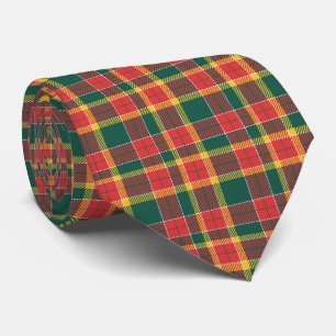 Cravate Couleurs de Noël motif tartan
